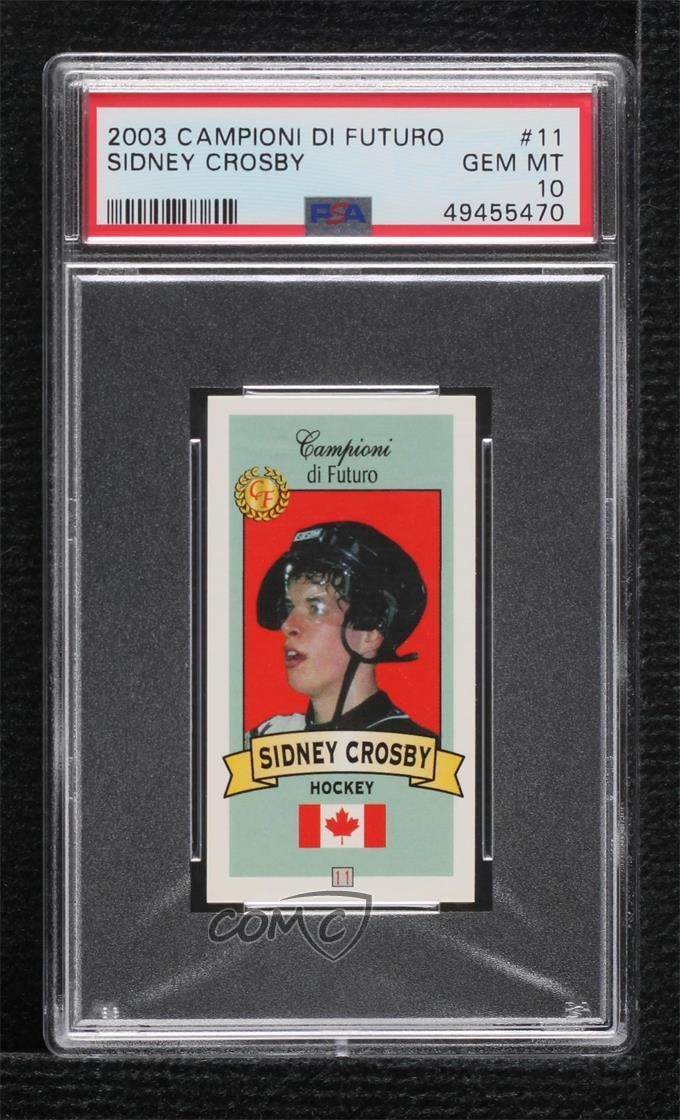 2003 Collezioni Firenze Campioni di Futuro Sidney Crosby #11 PSA 10 GEM MT 00rs