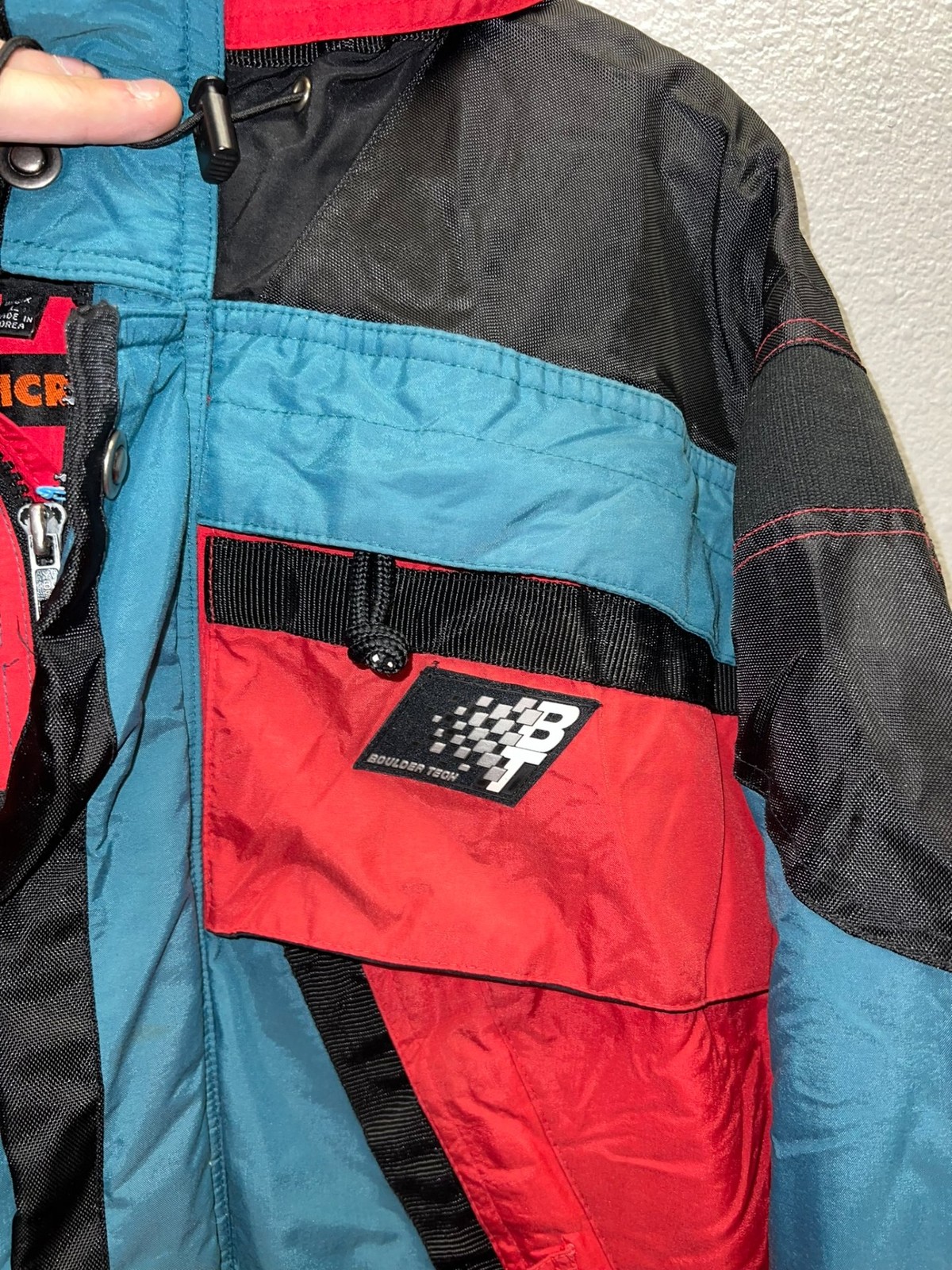 Boulder Tech Microlite Colorblock Ski Jacket Red … - image 2