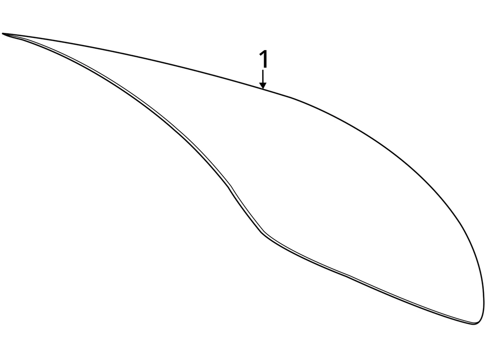 (LOCAL PICKUP ONLY) Back Glass 117 Type Fits 14-19 MERCEDES CLA-CLASS 6741840 - Image 4 of 4