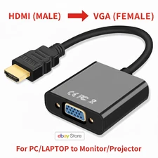 HDMI Male to VGA Female Adapter Converter Cable for Video HDTV PC 1080P