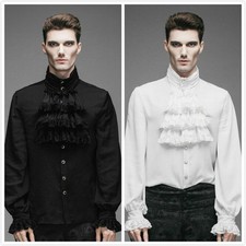 Devil Fashion Men Shirt Gothic Steampunk Victorian Regency Aristocrat Cosplay