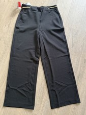 Women's Halston Trousers Size M, Black, Elasticated Waist