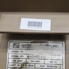 Lecteur de fiches Northwest Microfilm modèle 75 