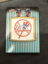 Hideki Matsui Derek Jeter 2008 Upper Deck Premier Stitchings /25 Yankees PSTI-MJ