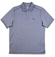 Tommy Bahama Mens Wave Polo Shirt M Regular Fit Short Sleeve Throne Blue 99 NEW