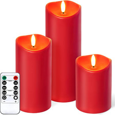 Outdoor Flameless Candles with Remote Timer - Waterproof Realistic Flickering LE