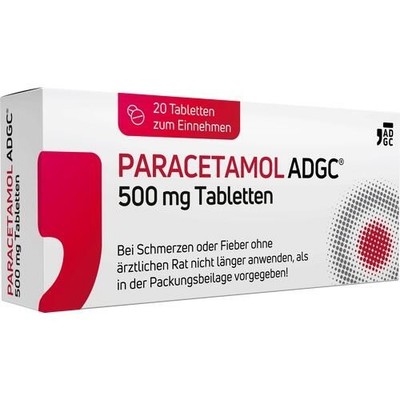 PARACETAMOL ADGC 500 mg Tabletten 20 St. PZN 17502496