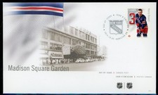 CANADA 2014 ORIGINAL SIX MADISON SQUARE GARDEN HARRY HOWE FIRST DAY COVER !! M10