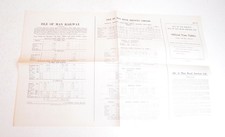 Railway Timetable Sheet Isle of Man Railway / IOM Road Svcs. Sept. 1964