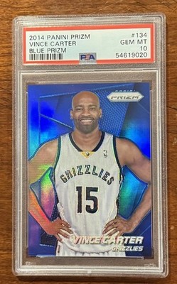 2014-15 Panini Prizm Vince Carter #134 Blue Prizm /99 PSA 10 POP 5 Grizzlies