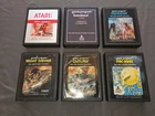 Atari 2600 6 Game Lot Working Breakout Defender Night Driver Outlaw Pac-Man