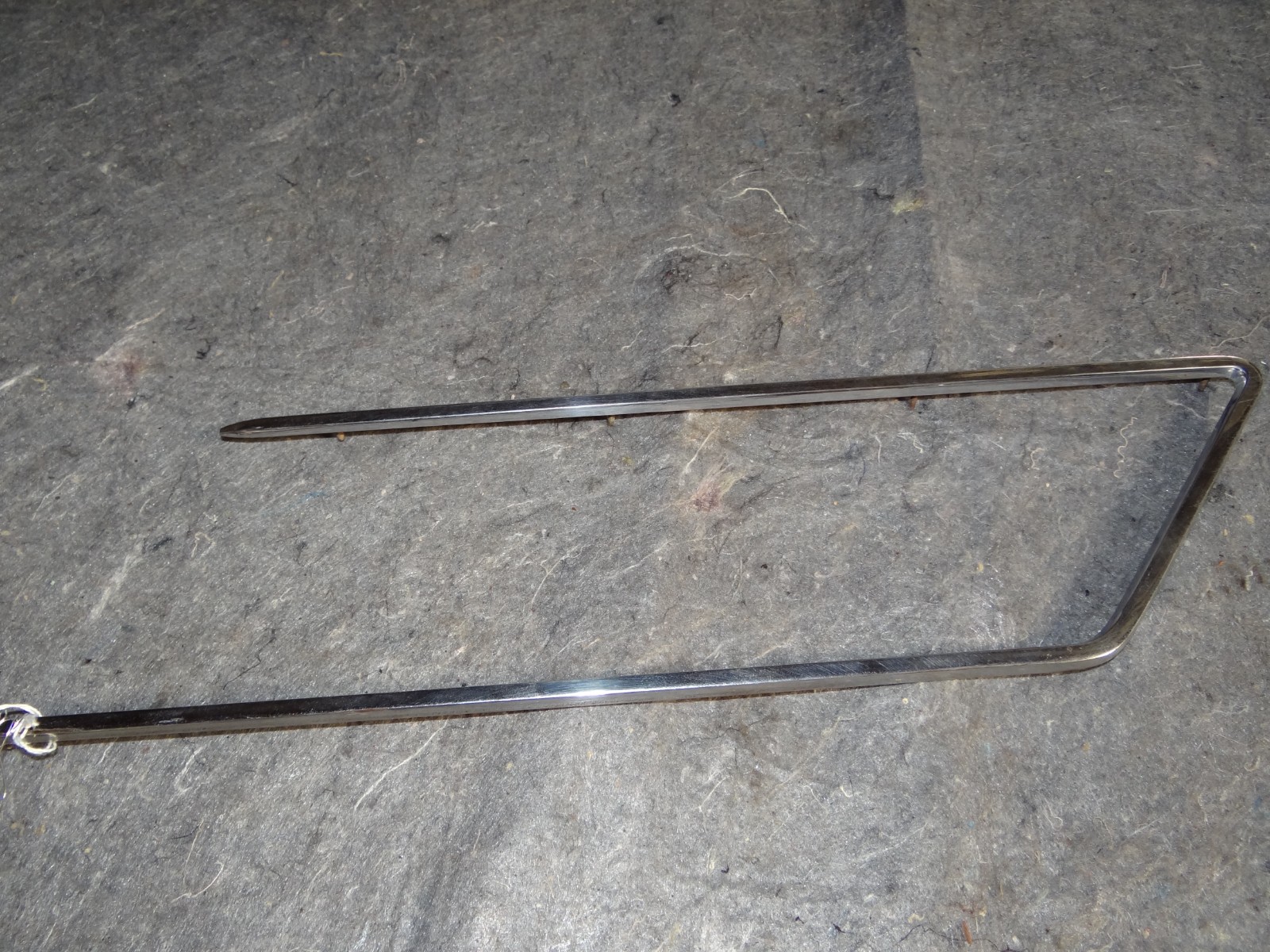 1966 Ferrari GTS Passenger Side Fender Louver Chrome Trim