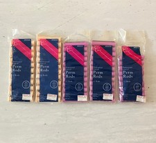 Vintage Perm Rods Professional Curved Brentwood Salon Care 292533 293532 Bundle