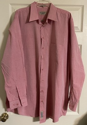 Comfort Zone By George Foreman Shirt Men's 18T 37/38 Pink Long Sleeve Big Man
