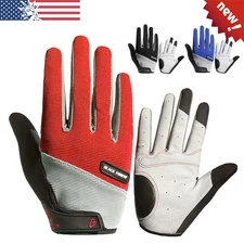 Men Breathable Full Finger Gloves Touch Screen Antiskid Tactical Gloves Shooting