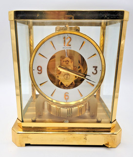 Jaeger LeCoultre Model 528 8 ATMOS Mantel Clock TESTED 24/hr NOT RUNNING Lot.H31