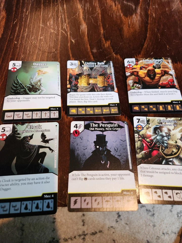 Dice Masters лот 400 + карты и кости, 40 редкая, 4 супер редкая, все, чтобы играть! - Изображение 3 из 4