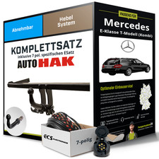 Anhängerkupplung abnehmbar für MERCEDES E-Klasse T-Modell (Kombi) +E-Satz Set