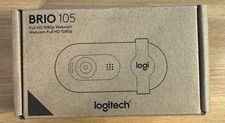 Logitech Brio 105 Webcam Full HD 1080p Black 4k - New NEVER REMOVED FROM BOX