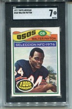 1977 Topps Mexican Walter Payton Card SGC 7 Nr MINT Graded Football #360
