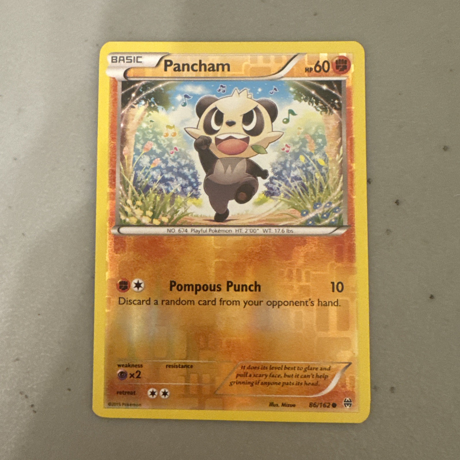 Pokemon - PANCHAM - 86/162 - XY BREAKthrough - reverse Holo - NM/M
