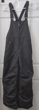 Magellan Youth Outdoors Insulated Overalls Medium 10"-12" Black Ski Bibs Snow