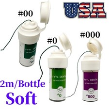 1 Bottle/2m Dental Gingival Retraction Knitted Cord Soft Size 000/00/0 USA