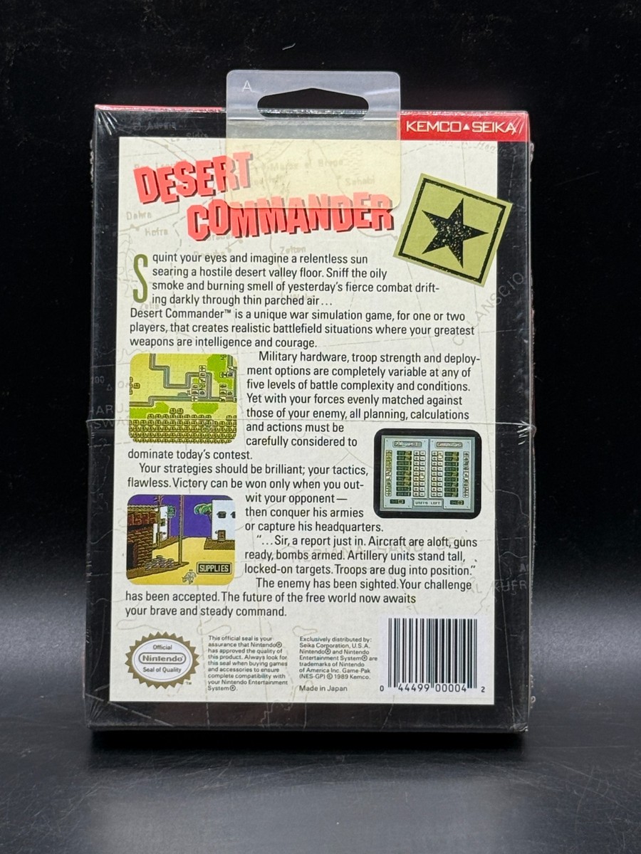 Desert Commander (Nintendo Entertainment System, 1989) for sale