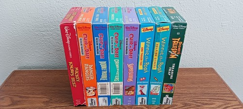8 Disney VHS Tapes- Chip'n'Dale, Winnie The Pooh, Talespin, Mickey Knows Best - Picture 2 of 20