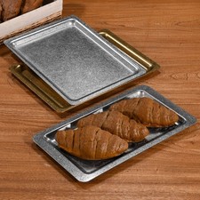 32x18cm Stainless Steel Serving Tray Rectangular Format for Food Presentation