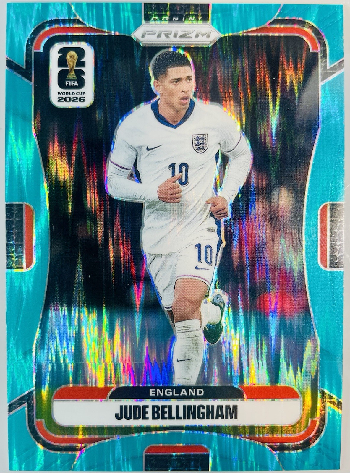 2026 Panini Prizm FIFA World Cup Jude Bellingham Teal Flash 51/255 England #114