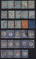 NETHERLANDS, 1870/1906 - LOT OF POSTAGE DUE - USED