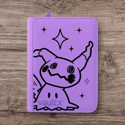 Vault X - 4 Pocket eXo-Tec Zip Binder Ordner - Lila Pokemon Mimikyu
