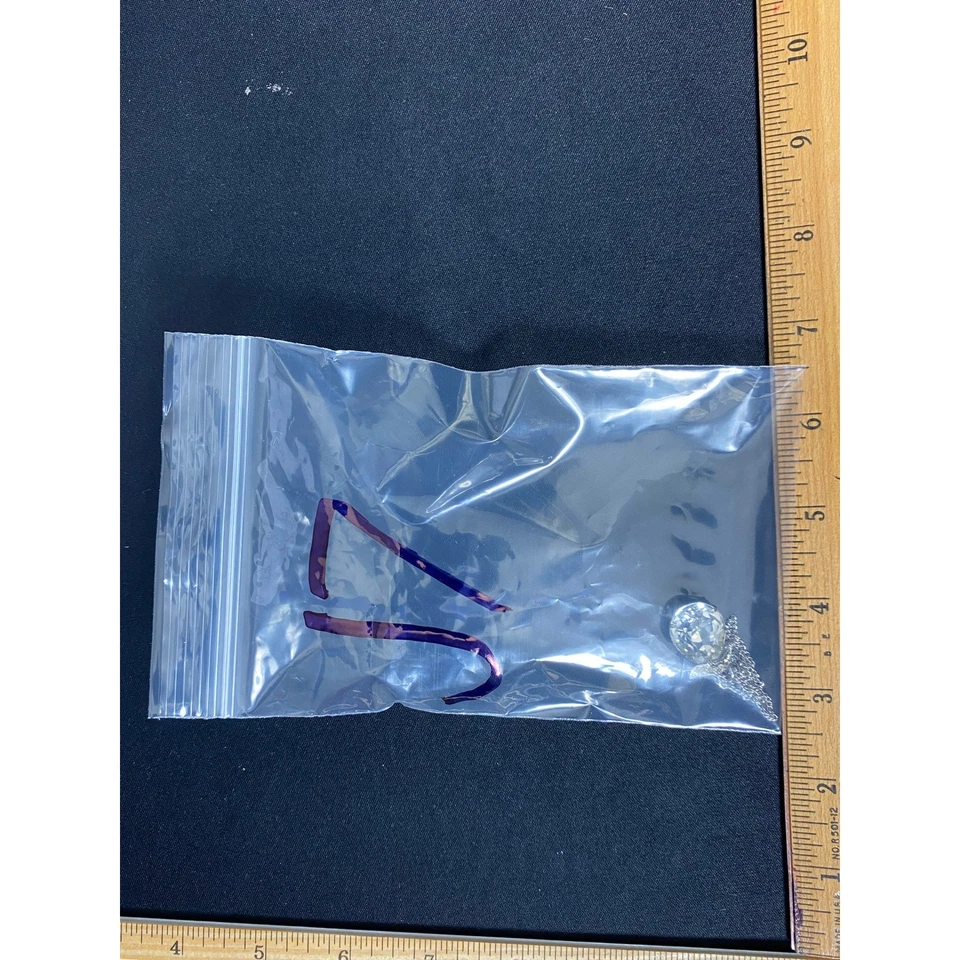 Collar colgante bola cristal brillante con cadena para mujer accesorio glamoroso Foto 3 de 3