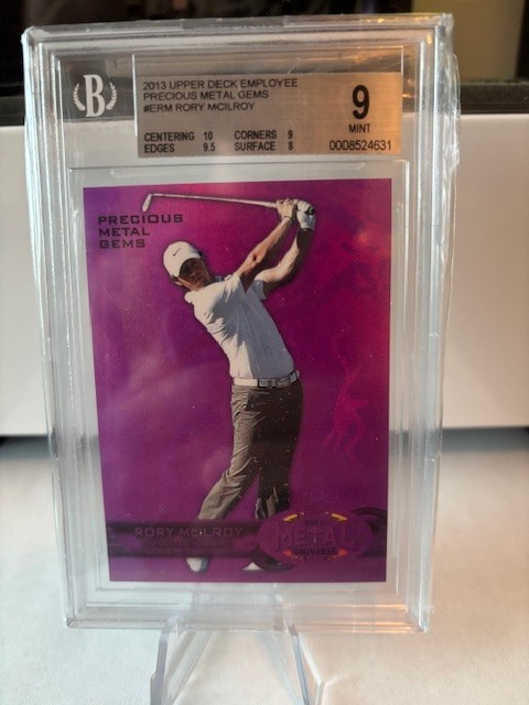 2013 UD Employee Exclusive Precious Metal Gems RORY MCILROY /125 #E-RM BGS 9