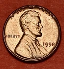 1958 NO MINT MARK (P) Lincoln cent wheat penny UNC BU RED USA 🇺🇸 #M13