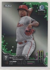 2019 Bowman Scouts' Top 100 Green Refractor 54/99 Sixto Sanchez #BTP-18 0ji1