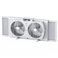 Shinic 9 3-speed Twin Window Fan With Removable Bug Screen White Shinic 9 3-speed Twin Window Fan With Removable Bug Screen White