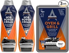 Astonish Specialist Hob Cream Cleaner, Tough on Burnt-On Stains, 2 x 500ml and A 11.22 per litre