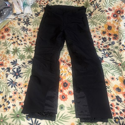 Rawik Snow Pants Black Lined Waterproof Nylon Ski Snowboard Outdoor Medium (4e)