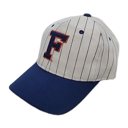 Florida Gators "Pinstripe" Hook and loop Zephyr Hat Cap White Blue