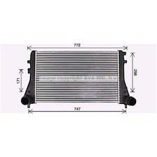 Ladeluftkühler luftgekühlt Aluminium für VW Golf VI 5K1 EOS 1F7 1F8 517