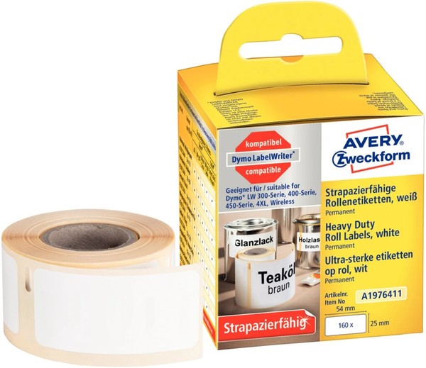 Avery Zweckform StrapazierfäHige Rollenetiketten, 25 X 54 Mm 1 Bis 20X Spare 37%-image