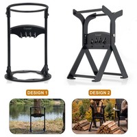 Heavy Duty Steel Log Splitter Kindling Cutter Manual Firewood Splitting Stand