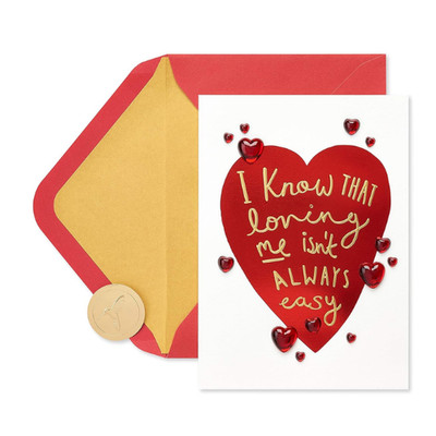 Papyrus Loving Me Isn't Easy Card Greeting Card