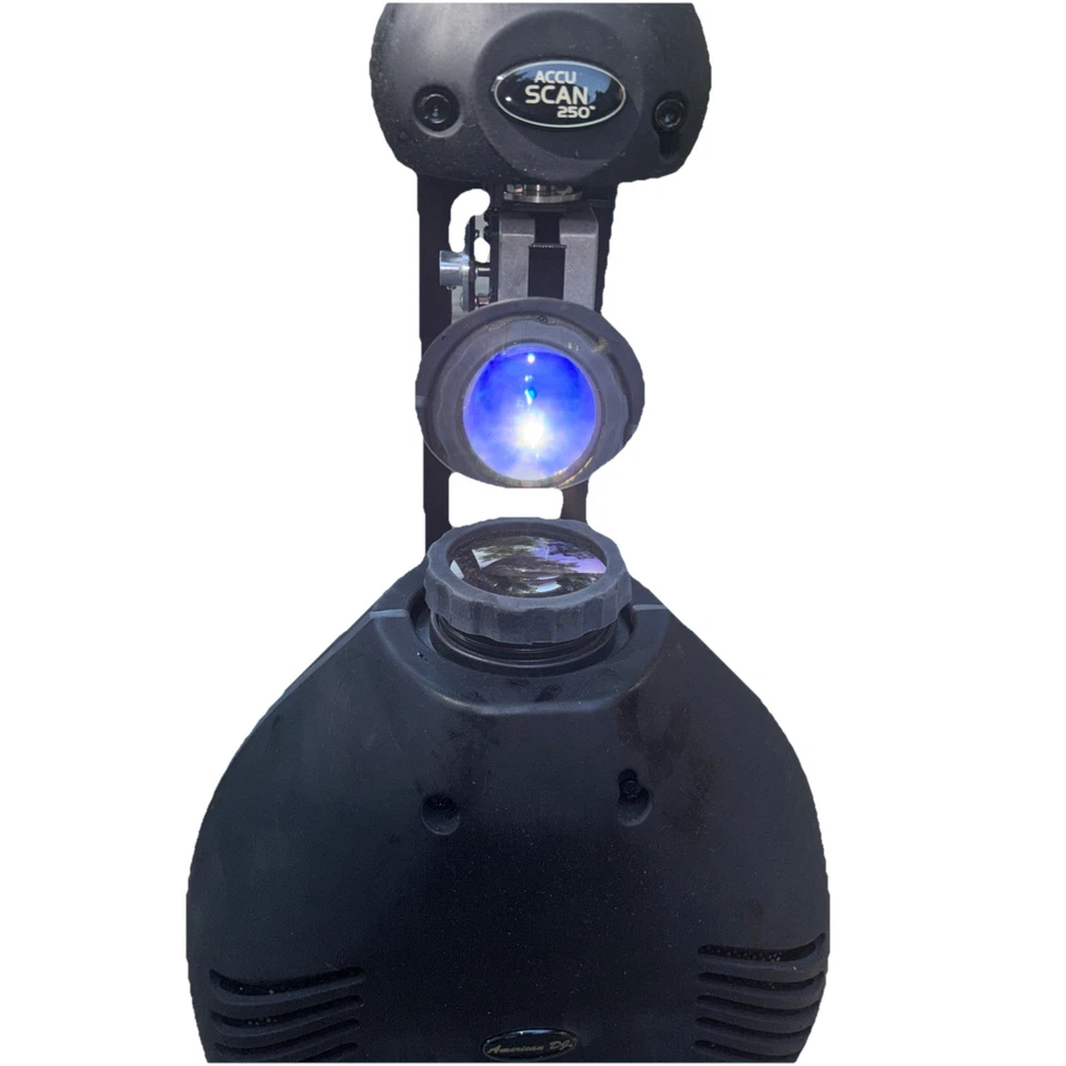1 American DJ ADJ ACCU SCAN 250 DMX Scanner Lights Working - Image 3 of 4