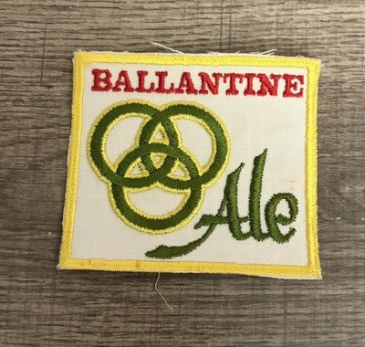Vintage BALLANTINE ALE BEER UNIFORM EMPLOYEE PATCH Detroit Michigan