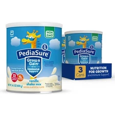 	PediaSure Grow & Gain Shake Mix Vanilla 14.1 oz Pack of 3 24 Servings	