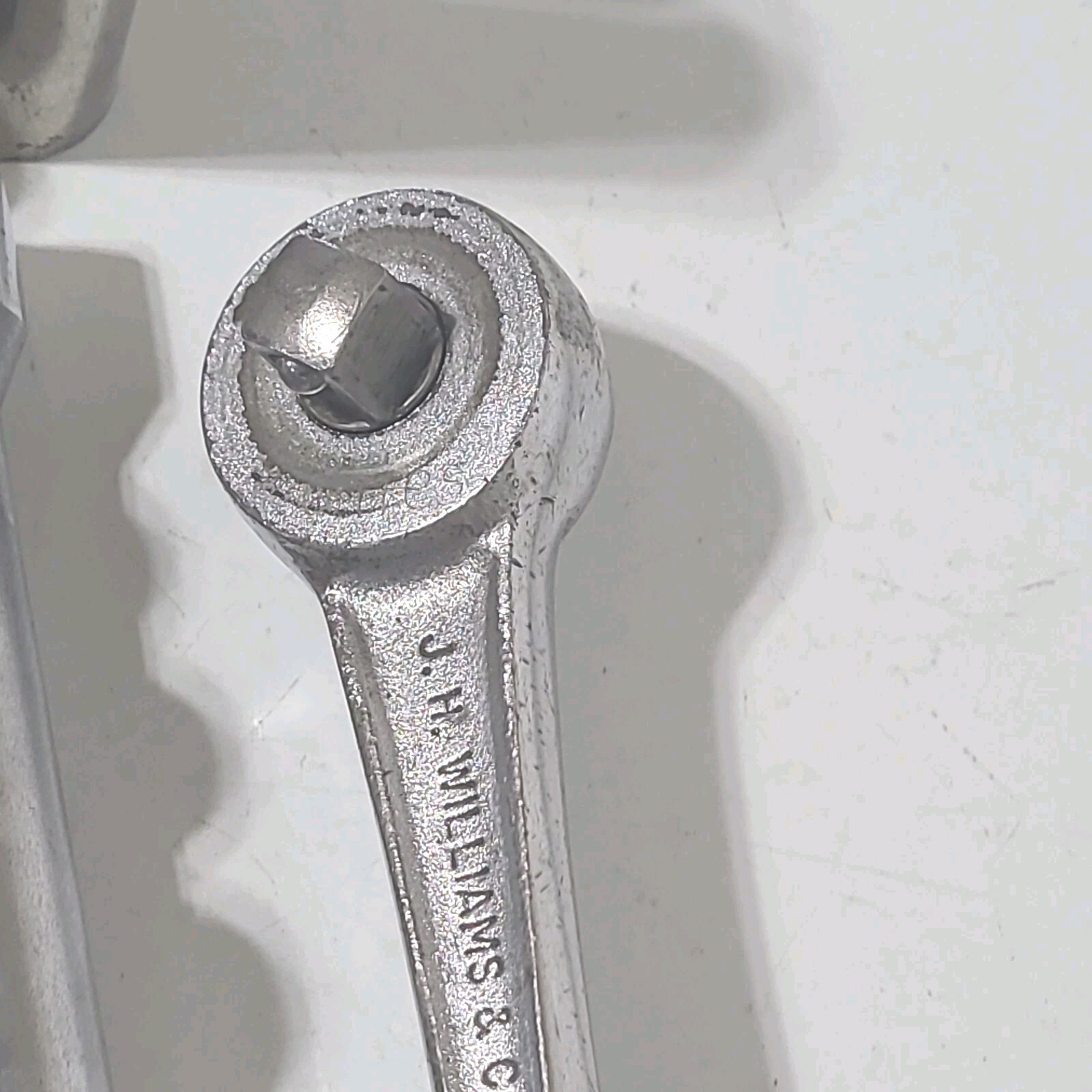 Vintage 15 Pc Williams 1/2" Dr. Mixed Socket Set Scroll Logo S-52 Ratchet Tools 