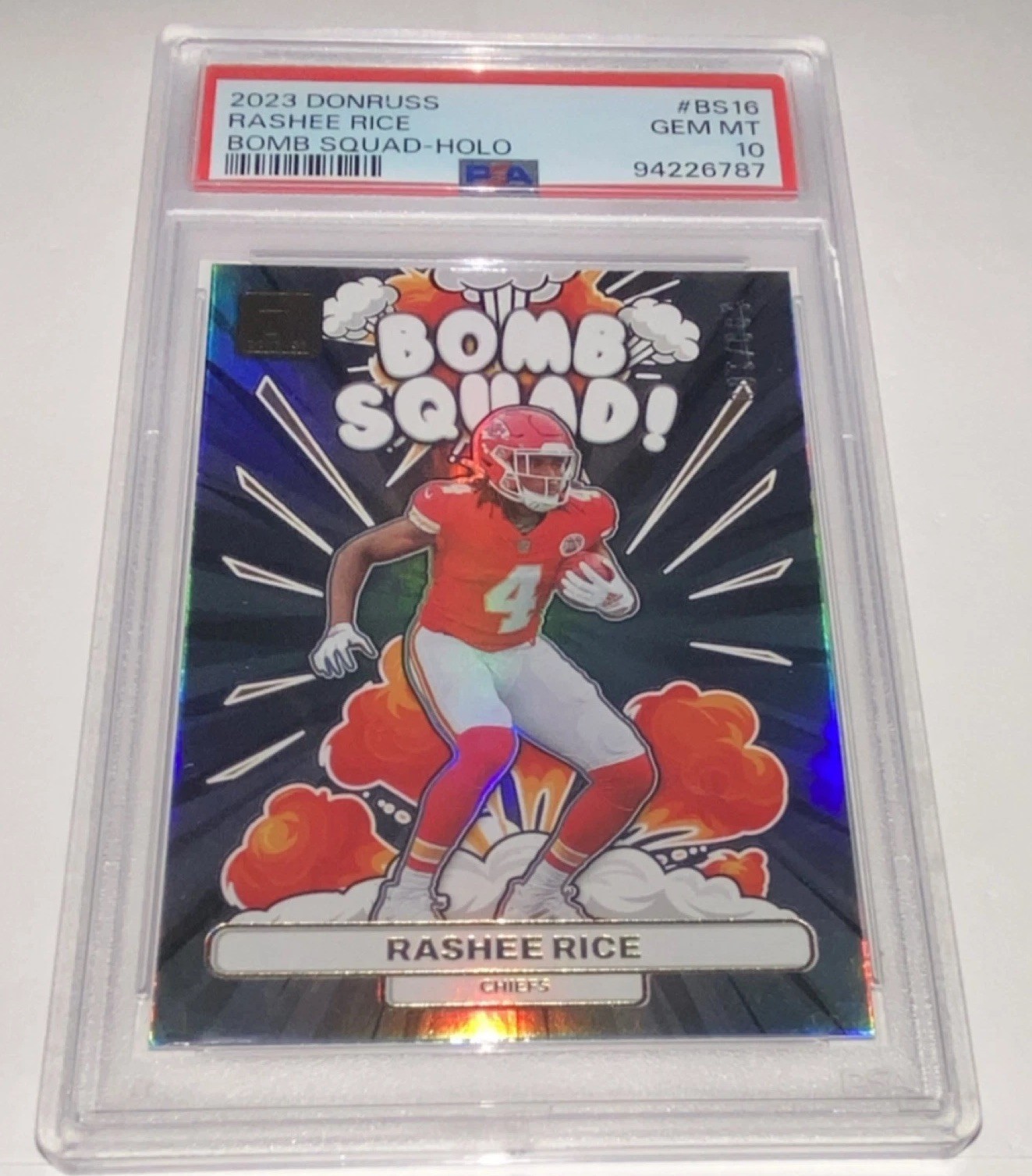 Rashee Rice Panini Donruss Bomb Squad #BS16 Holo